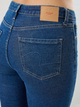 Women Emma Jeans Slim Fit Mid Blue Mid Rise