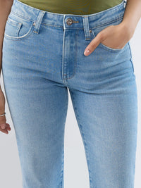 Women Emma Jeans Slim Fit Light Blue Mid Rise