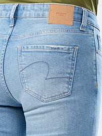 Women Emma Jeans Slim Fit Light Blue Mid Rise
