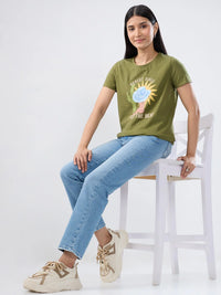 Women Emma Jeans Slim Fit Light Blue Mid Rise