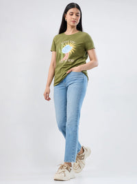 Women Emma Jeans Slim Fit Light Blue Mid Rise