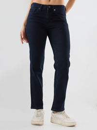 Women Emma Jeans Slim Fit Dark Blue Mid Rise
