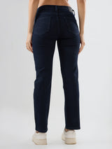 Women Emma Jeans Slim Fit Dark Blue Mid Rise