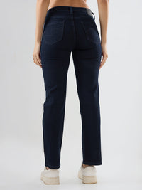 Women Emma Jeans Slim Fit Dark Blue Mid Rise