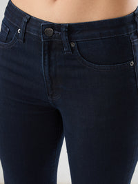 Women Emma Jeans Slim Fit Dark Blue Mid Rise