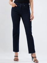 Women Emma Jeans Slim Fit Blue Mid Rise