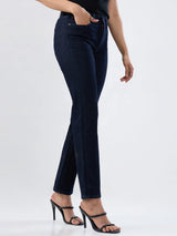 Women Emma Jeans Slim Fit Blue Mid Rise