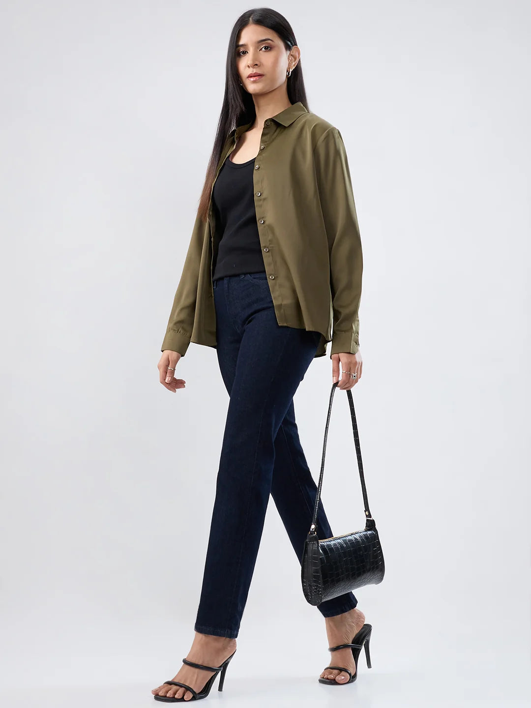 Women Emma Jeans Slim Fit Blue Mid Rise