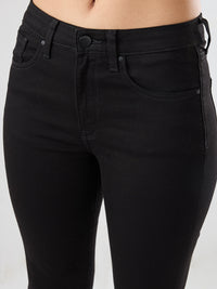 Women Emma Jeans Slim Fit Jet Black Mid Rise