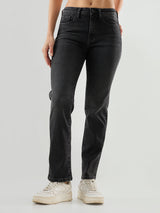 Women Emma Jeans Slim Fit Black Mid Rise