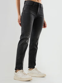 Women Emma Jeans Slim Fit Black Mid Rise