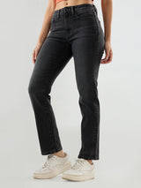Women Emma Jeans Slim Fit Black Mid Rise