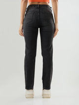 Women Emma Jeans Slim Fit Black Mid Rise