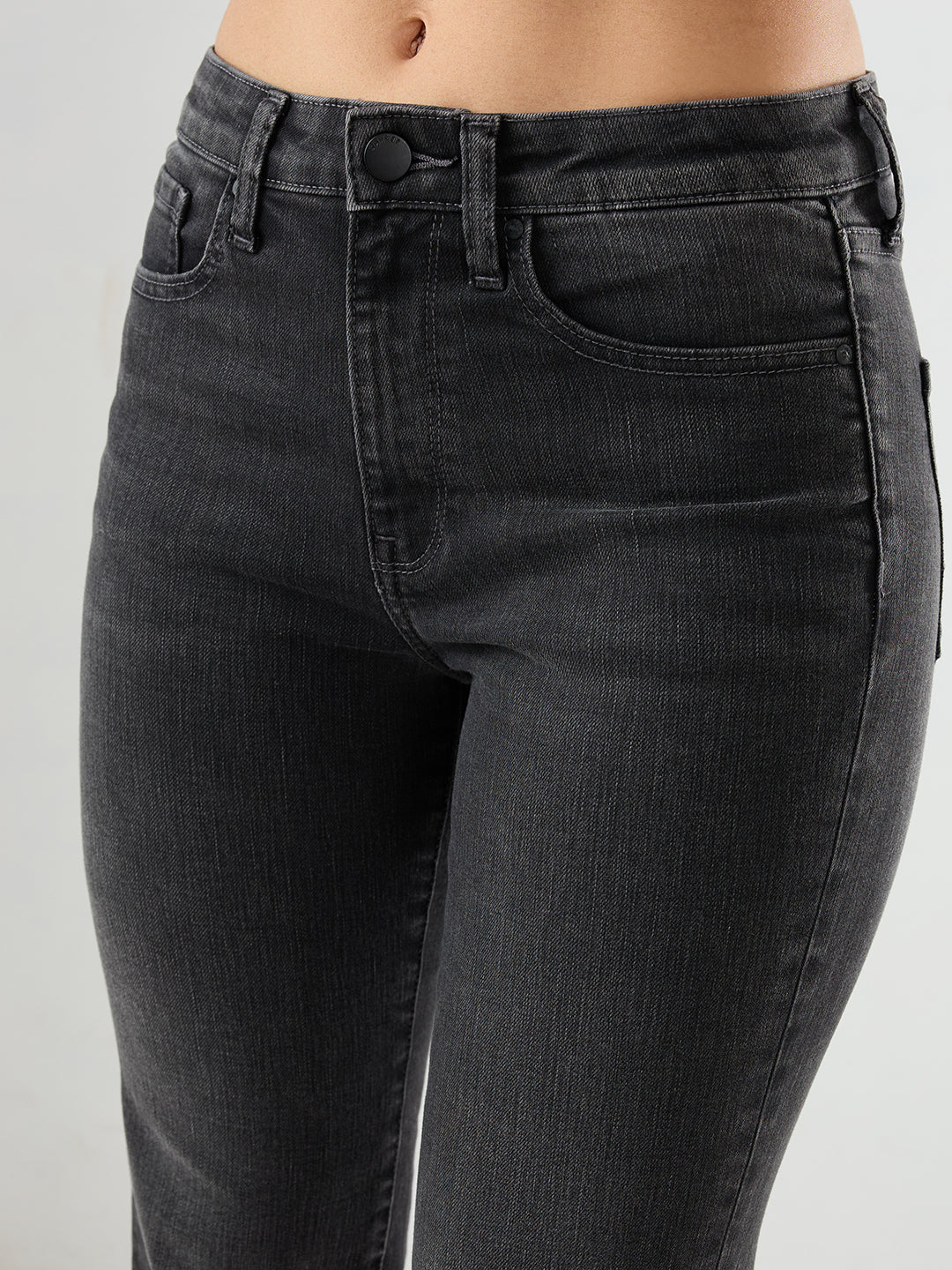 Women Emma Jeans Slim Fit Black Mid Rise