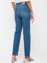 Women Emma Jeans Slim Fit Dark Blue Mid Rise