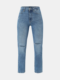 Women Emma Jeans Slim Fit Mid Blue Mid Rise