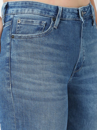 Women Emma Jeans Slim Fit Mid Blue Mid Rise