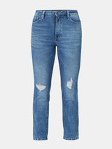 Women Emma Jeans Slim Fit Mid Blue Mid Rise
