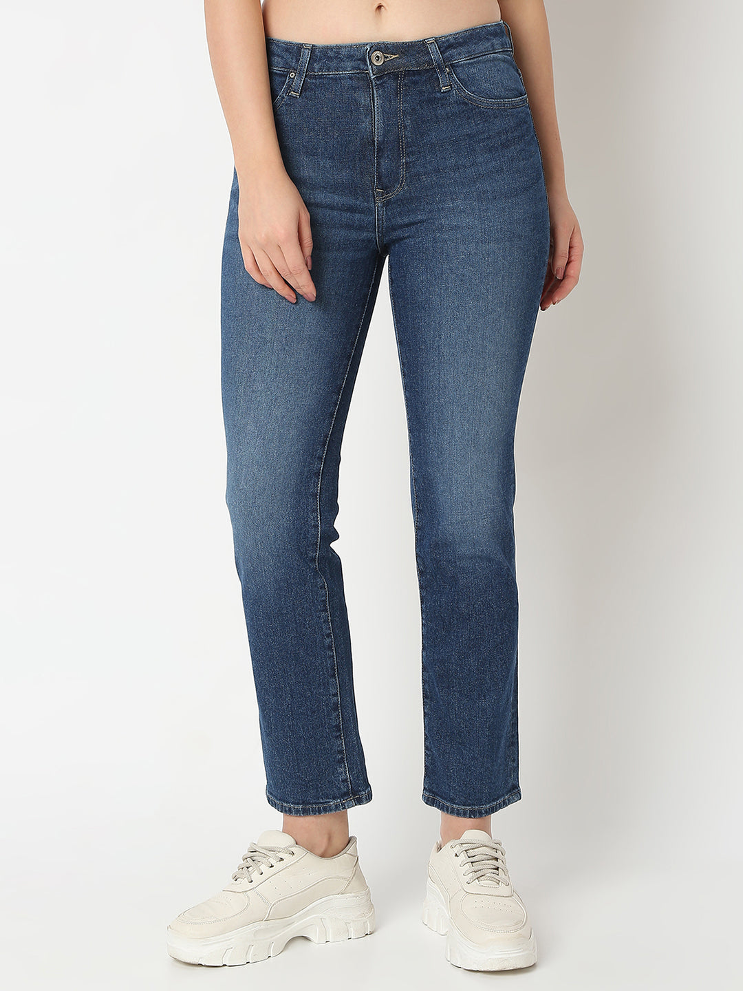 Spykar Slim Fit Light Fade Jeans For Women