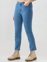 Women Emma Jeans Slim Fit Blue Mid Rise