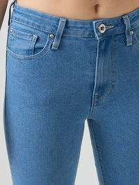 Women Emma Jeans Slim Fit Blue Mid Rise