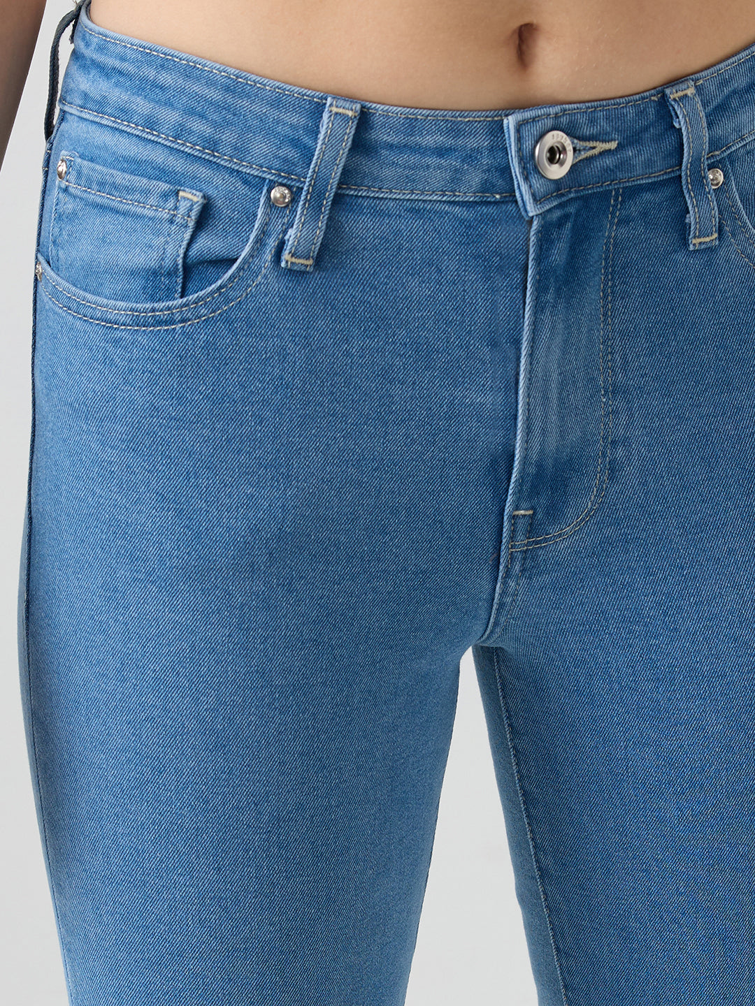 Women Emma Jeans Slim Fit Blue Mid Rise