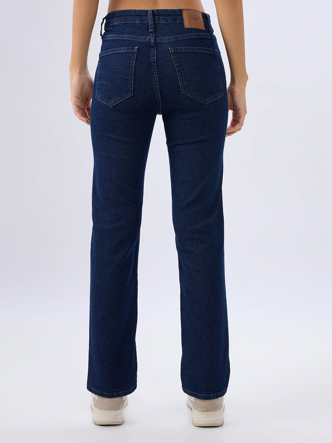 Spykar Midnight Blue Slim Fit Mid Rise Jeans For Women