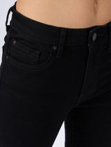 Women Jeans Slim Fit Black Mid Rise