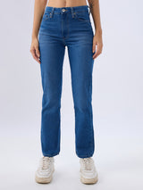 Women Emma Jeans Slim Fit Blue Mid Rise