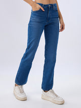 Women Emma Jeans Slim Fit Blue Mid Rise