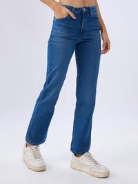 Women Emma Jeans Slim Fit Blue Mid Rise