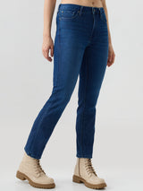 Women Emma Jeans Slim Fit Blue Mid Rise