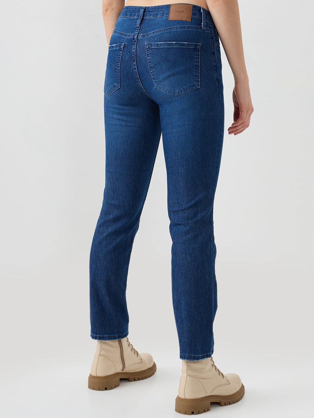 Women Emma Jeans Slim Fit Blue Mid Rise