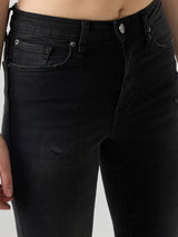 Women Emma Jeans Slim Fit Black Mid Rise