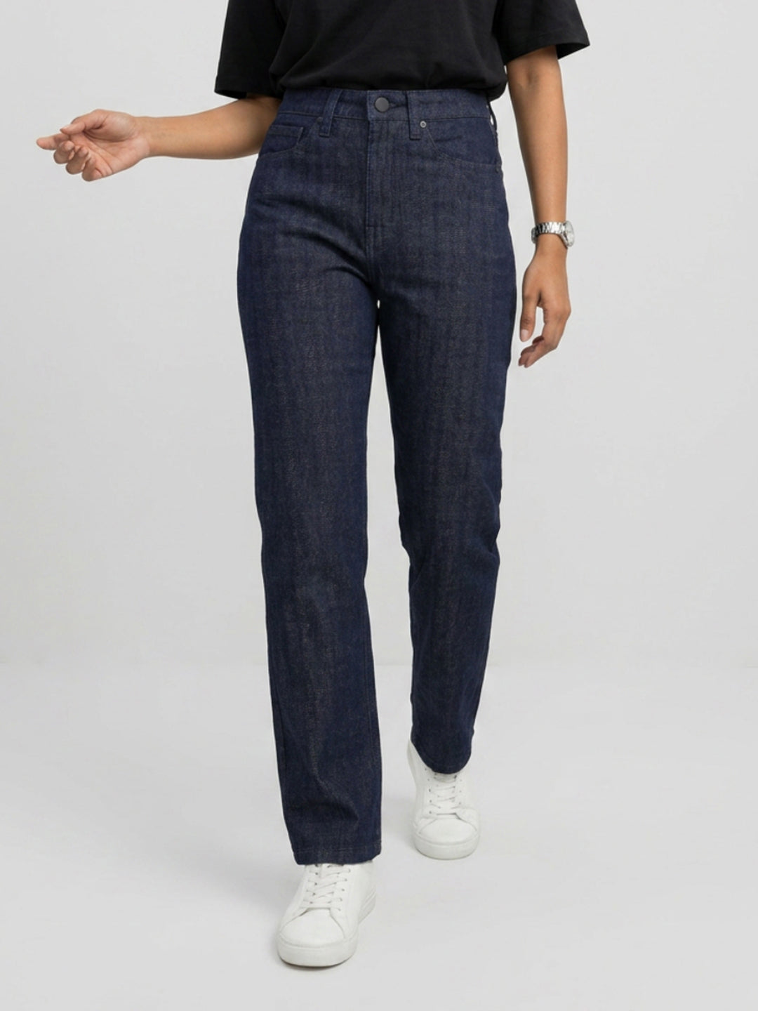 Women Emma Jeans Slim Fit Blue Mid Rise