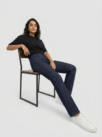 Women Emma Jeans Slim Fit Blue Mid Rise