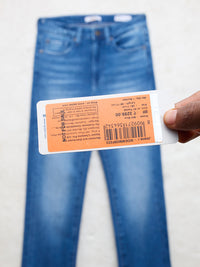 Women Emma Jeans Slim Fit Mid Blue Mid Rise