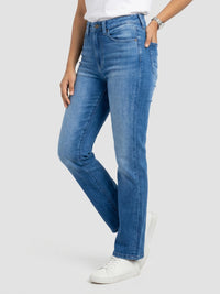 Women Emma Jeans Slim Fit Mid Blue Mid Rise