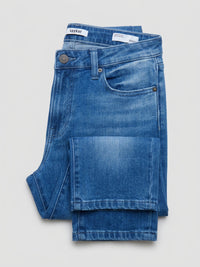Women Emma Jeans Slim Fit Mid Blue Mid Rise