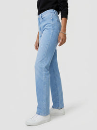 Women Emma Jeans Slim Fit Light Blue Mid Rise