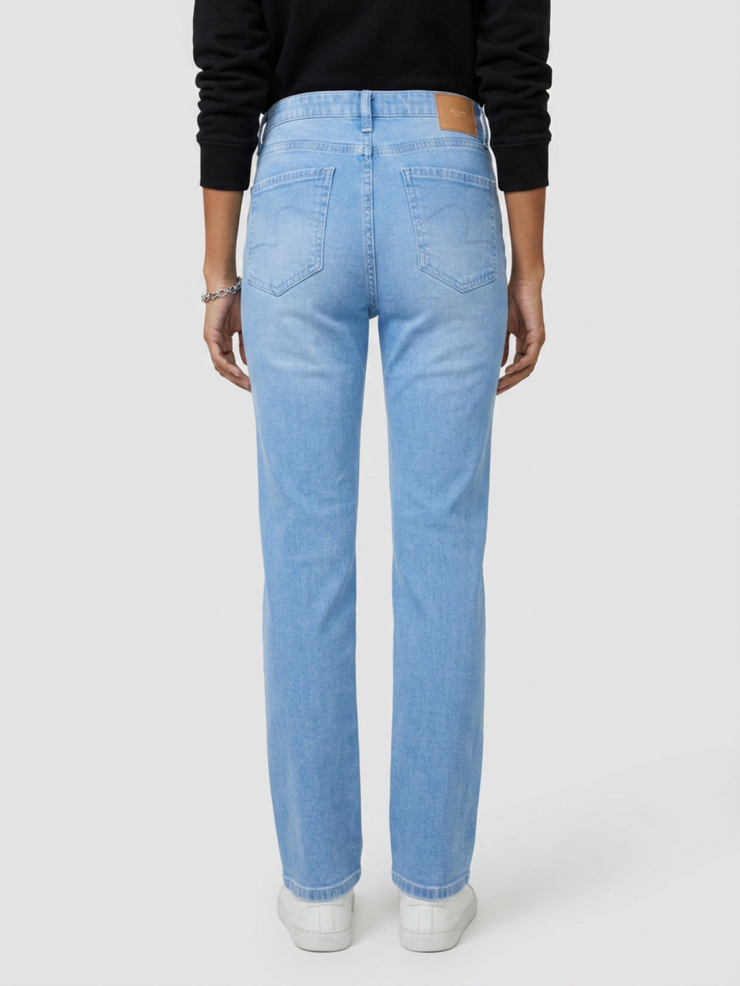 Women Emma Jeans Slim Fit Light Blue Mid Rise