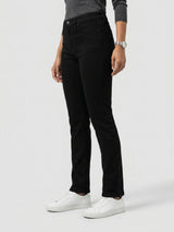 Women Emma Jeans Slim Fit Jet Black Mid Rise