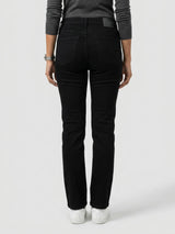 Women Emma Jeans Slim Fit Jet Black Mid Rise