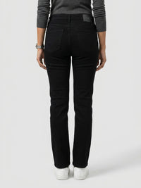 Women Emma Jeans Slim Fit Jet Black Mid Rise
