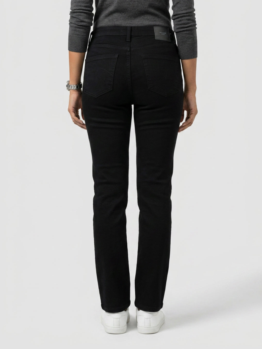 Women Emma Jeans Slim Fit Jet Black Mid Rise