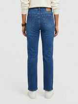 Women Emma Jeans Slim Fit Mid Blue High Rise