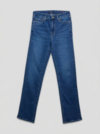 Women Emma Jeans Slim Fit Mid Blue High Rise