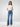 Women Flare Fit Jeans Flare Leg Mid Blue Mid Rise