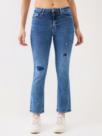 Women Emma Jeans Slim Fit Light Blue Mid Rise