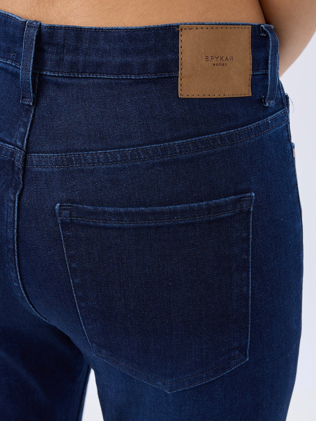Spykar Raw Blue High Rise Super Skinny Fit Jeans For Womens